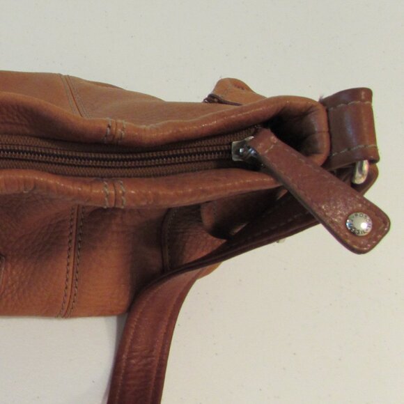 Fossil Soft Leather Shoulder Bag Camel Tan - Picture 5 of 16